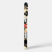 Japanese Gold Floral Pattern Monogrammed Case-Mate iPhone Hülle (Rückseite / Rechts)