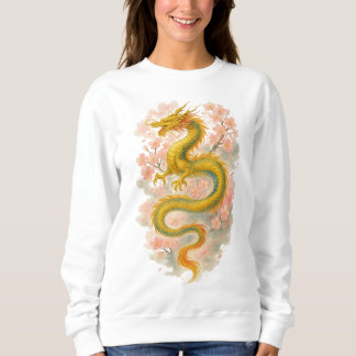 【Japanese Golden Dragon Sweatshirt】 Sweatshirt