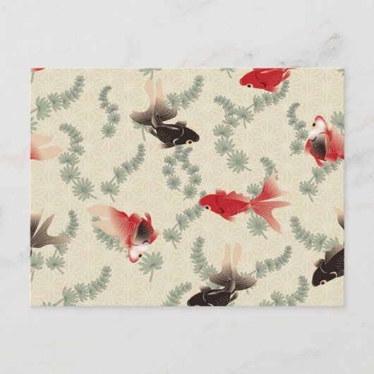 Japanese Goldfish Postkarte (Vorderseite)