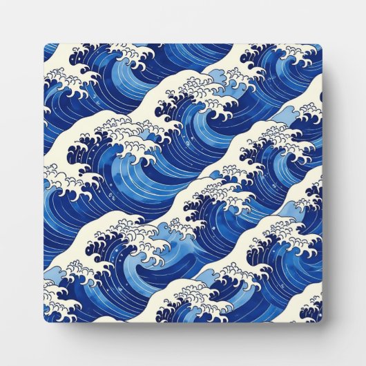 Japanese Great Wave Pattern Ocean  Fotoplatte (Vorderseite)