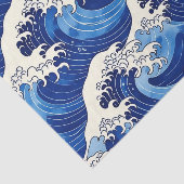 Japanese Great Wave Pattern Ocean  Seidenpapier (Ausschnitt)
