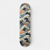 Japanese Great Wave Pattern  Skateboard (Vorne)