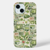 Japanese Green Anime Moodboard kawaii cartoon gift Case-Mate iPhone Hülle (Rückseite)