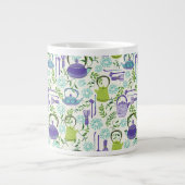 Japanese Green Teapot Design Jumbo-Tasse (Vorderseite)