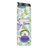 Japanese Green Teapot Design Thermosbecher (Nach rechts gedreht)