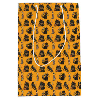 Japanese Halloween Yokai Pattern Gift Bag Mittlere Geschenktüte