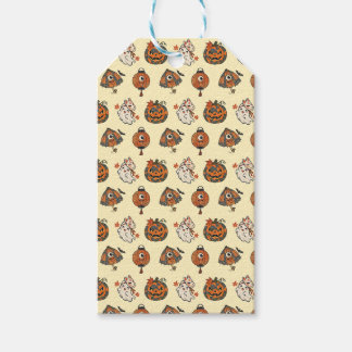 Japanese Halloween Yokai Pattern Gift Tags Geschenkanhänger