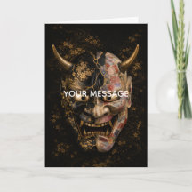 Japanese Hannya Mask Kintsugi Art Personalized Car
