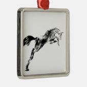 Japanese horse samurai art equestrian sumi ornament aus metall (Rechts)