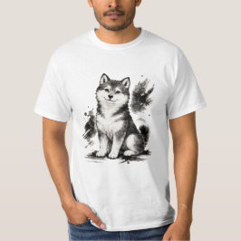 【Japanese Ink Puppy T-Shirt】 T-Shirt