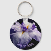 Japanese Iris Beauty Flower Personalized Schlüsselanhänger (Vorderseite)