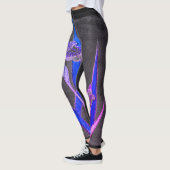 JAPANESE IRIS BLACK Leggings (Links)