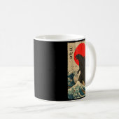Japanese Kaiju Wave Red Sun Japan Monster Men Wome Kaffeetasse (VorderseiteRechts)