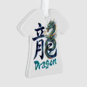 Japanese kanji Dragon -RYU- Ornament (Vorderseite)