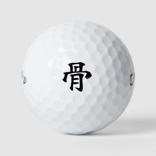 Japanese KANJI "HONE" Golf ball (Vorderseite)