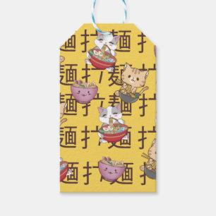 Japanese Kawaii Anime Cat Ramen Noodles Geschenkanhänger