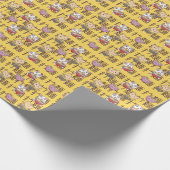 Japanese Kawaii Anime Cat Ramen Noodles Geschenkpapier (Ecke)