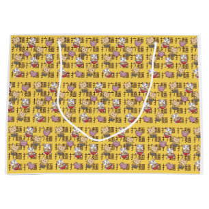 Japanese Kawaii Anime Cat Ramen Noodles Große Geschenktüte