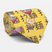 Japanese Kawaii Anime Cat Ramen Noodles Krawatte (Gerollt)