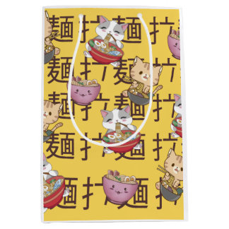Japanese Kawaii Anime Cat Ramen Noodles Mittlere Geschenktüte
