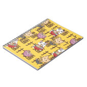 Japanese Kawaii Anime Cat Ramen Noodles Notizblock (Linke Seite)