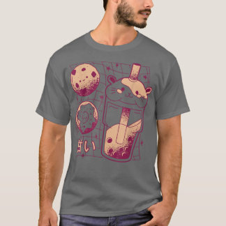 Japanese Kawaii Boba Tea Guinea Pig Donut Cookie G T-Shirt