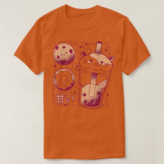 Japanese Kawaii Boba Tea Guinea Pig Donut Cookie G T-Shirt (Design vorne)