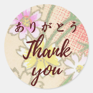 Japanese kawaii sticker 【wagara05】thank you シール