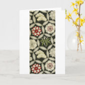 Japanese KIMONO Textile, Floral Pattern Karte (Gelbe Blume)