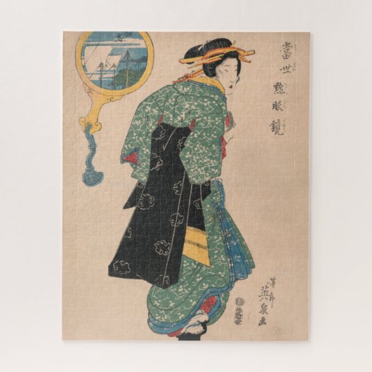 Japanese Kimono Woman Puzzle (Vertikal)
