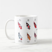 Japanese Koi Art Cup | Koi Illustration Gift Kaffeetasse (Links)