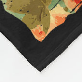 Japanese Koi Fish Cherry Blossoms Sakura Art Men W Fleecedecke (Ecke)