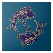 Japanese Koi Fish Fliese (Vorderseite)