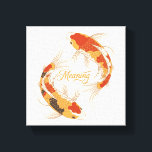 Japanese Koi Fish Symbol of Meaning and Purpose Leinwanddruck<br><div class="desc">A timeless expression of meaning and quiet strength. Inspired by the symbolism of the Japanese koi fish, this artwork reflects the journey of growth, perseverance, and purpose. In Eastern philosophy, koi represent the courage to move forward despite the current — a reminder that every step, challenge, and moment contributes to...</div>