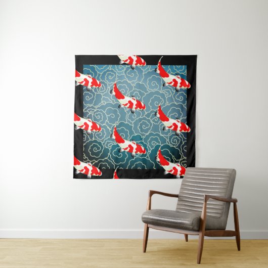 JAPANESE KOI FISH Tapestry Wandteppich (Beispiel)