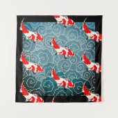 JAPANESE KOI FISH Tapestry Wandteppich (Vorderseite)