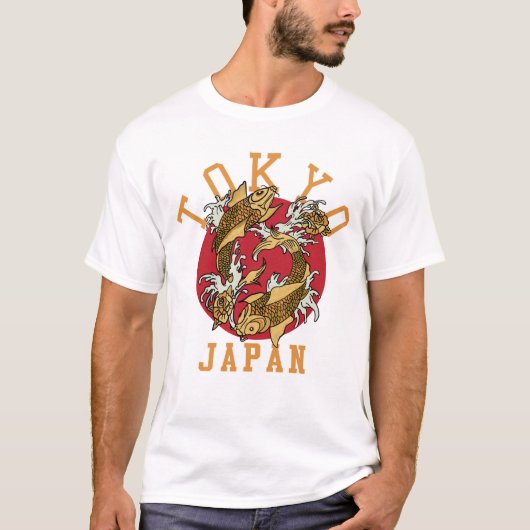 Japanese Koi Fish Tokyo T-Shirt (Vorderseite)