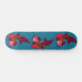 Japanese Koi Karper Fish Tattoo Design Skateboard (Horizontal)