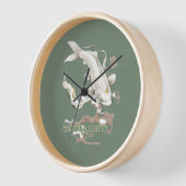 Japanese Koi Symbol of Composure Time Zen Inspired Uhr (Winkel)