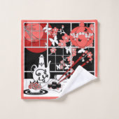 Japanese Küche Badhandtuch Set (Waschlappen)