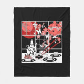 Japanese Küche Fleecedecke (Vorderseite)