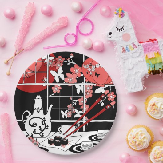 Japanese Küche Pappteller (Party)
