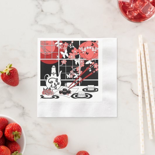 Japanese Küche Serviette (Beispiel)