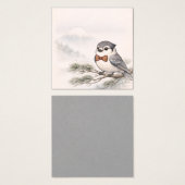 Japanese Landscape&Canada Jay Minimal Display Card (Vorne & Hinten)