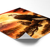Japanese Landscape Eagle Value Poster (Ecke)