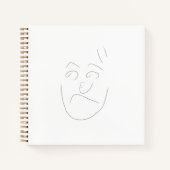 Japanese letter face notebook | へのへのもへじ notizblock (Vorderseite)