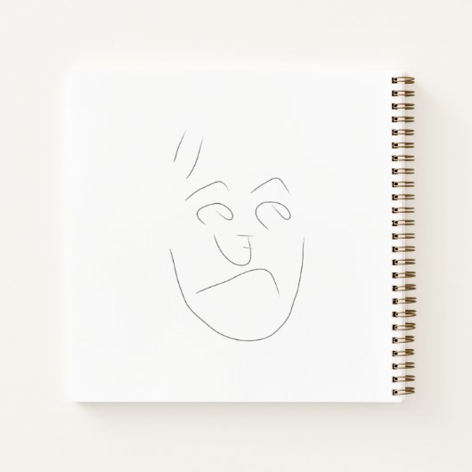 Japanese letter face notebook | へのへのもへじ notizblock (Rückseite)