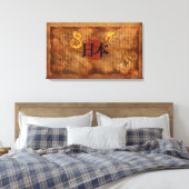JAPANESE LITERATURE Antique Style Art Poster Leinwanddruck (Insitu (Schlafzimmer))