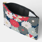 Japanese Luxury Chrysanthemum Elegant Floral Desig Zubehörtasche (Offen)