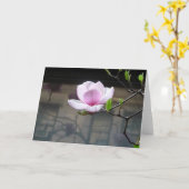 JAPANESE MAGNOLIA NOTE CARD KARTE (Gelbe Blume)